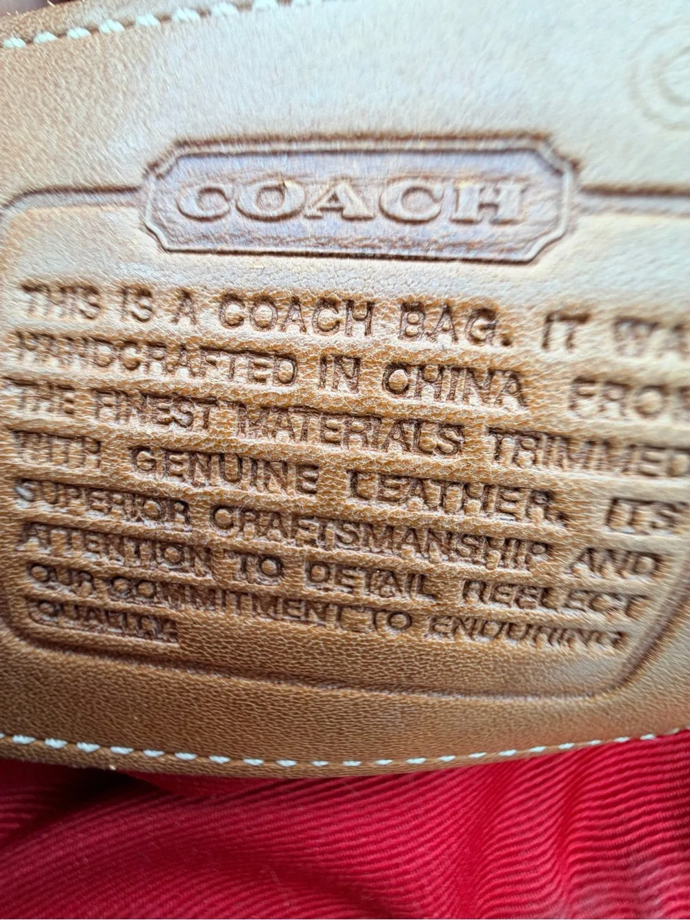 Coach tartan wool